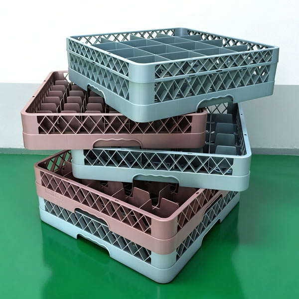 Hành Tinh Xanh sở hữu nhiều rack nhựa đựng ly cốc, bát đĩa