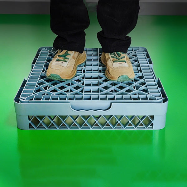 Rack đựng ly 49 ngăn màu ghi