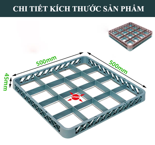 rack nối đựng ly cốc 16 ngăn