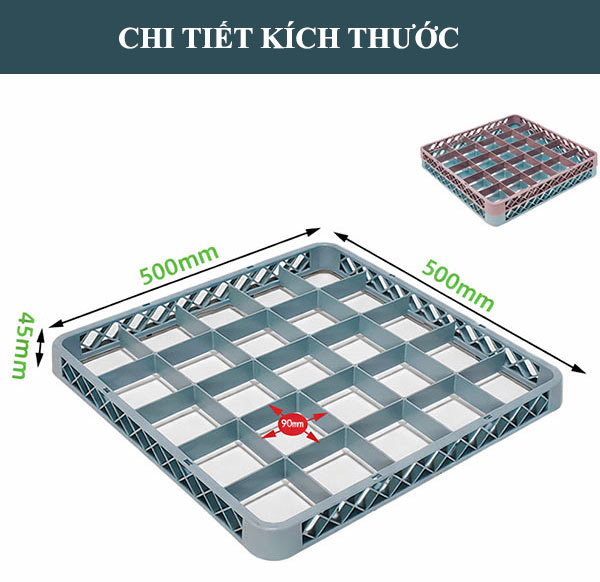 Rack nối đựng ly cốc 25 ngăn