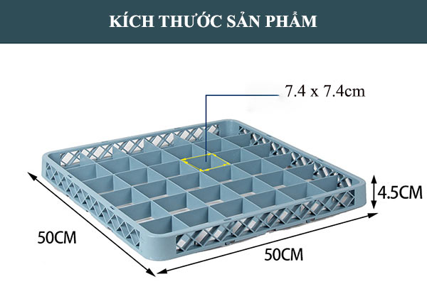 Rack nối đựng ly cốc 36 ngăn