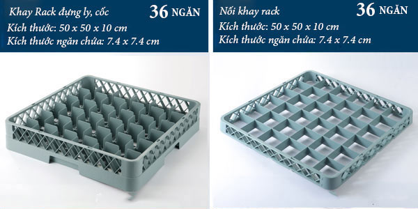 Rack nối đựng ly cốc 36 ngăn