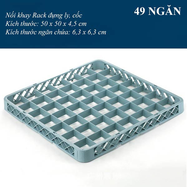 Rack nối đựng ly cốc 49 ngăn