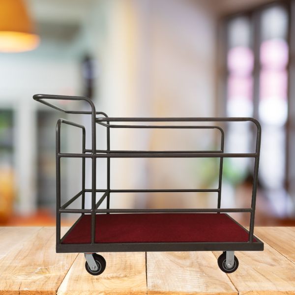 Xe đẩy mặt bàn mâm kính chất lượng