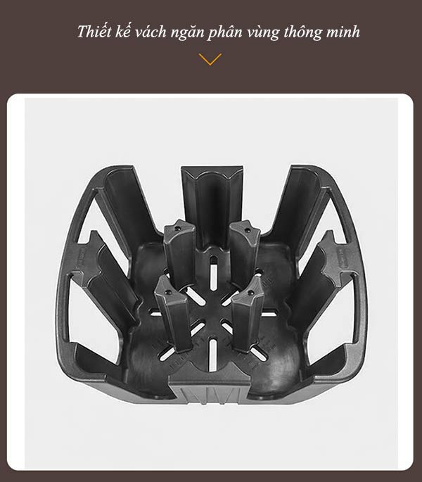 Xe chở bát đĩa chuyên dụng màu ghi xám