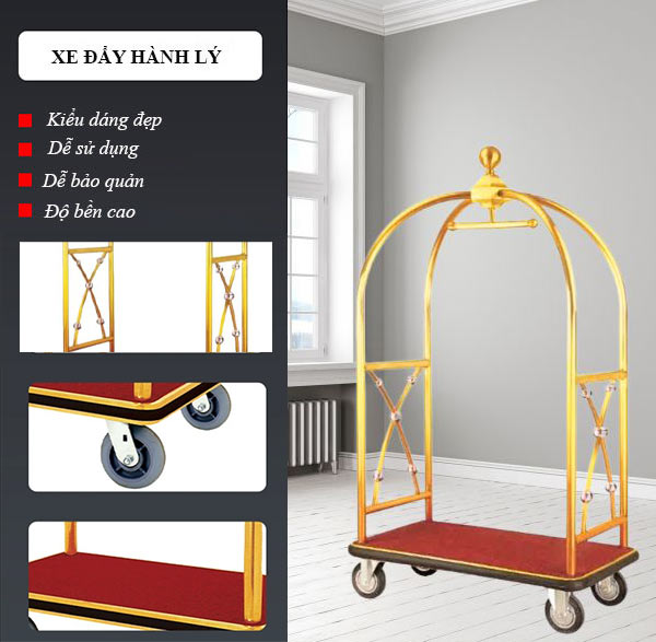 Xe đẩy hành lý chất lượng tiện dụng
