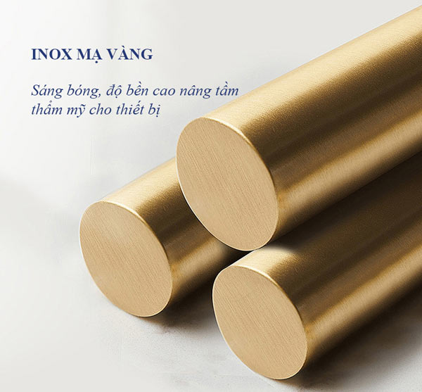 Mẫu xe đẩy sản xuất từ inox mạ vàng