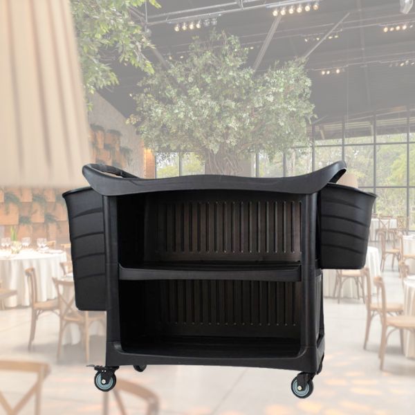 Mẫu xe đẩy phục vụ bàn đa năng nhựa PVC