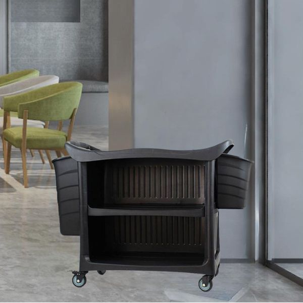 Xe nhựa 3 tầng dọn bàn được sử dụng trong nhiều không gian