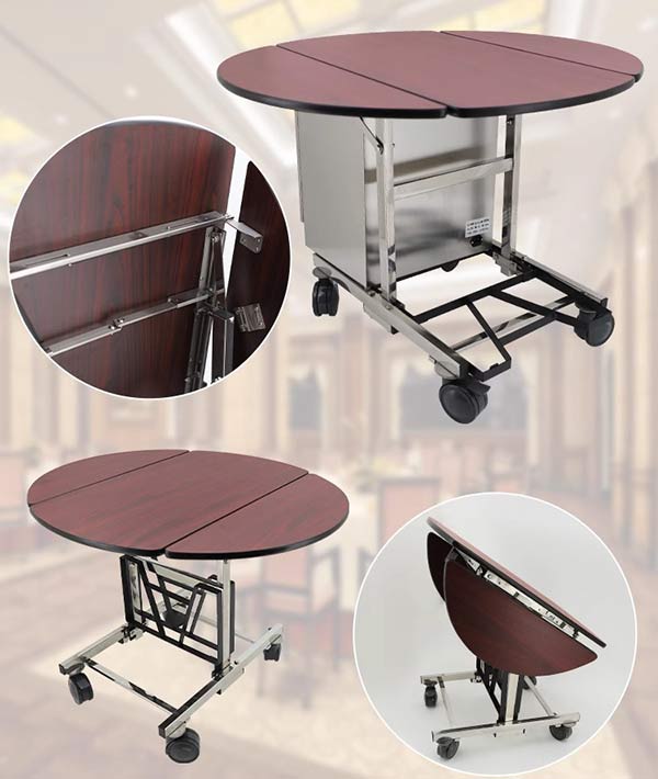 Chi tiết thiết kế Xe đẩy có tủ giữ nhiệt đồ ăn