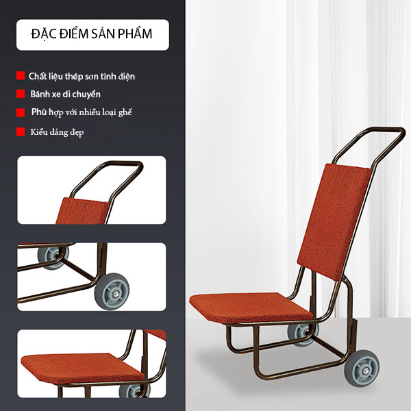 Nhìn chung kết cấu xe đẩy ghế khá là chắc chắn