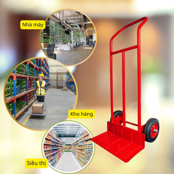 Mẫu xe đẩy hàng 2 bánh phù hợp với nhiều không gian sử dụng