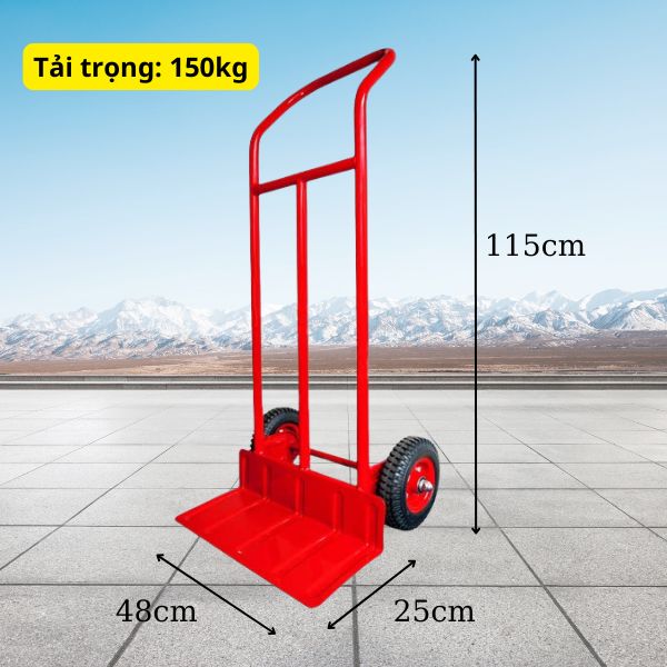 Thông số kích thước xe đẩy hàng hóa nặng, cồng kềnh