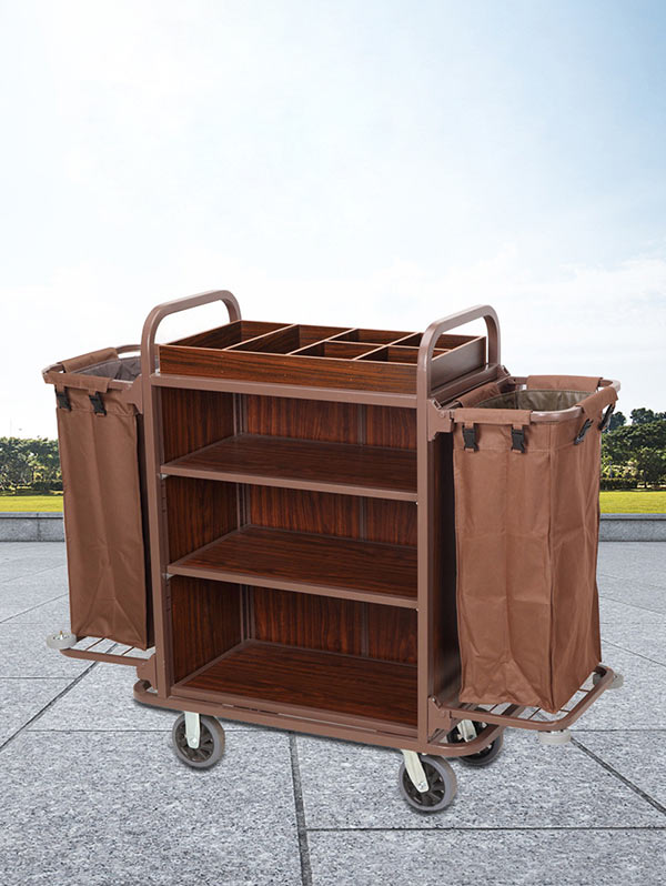 Mẫu xe làm buồng kết cấu 2 túi vải, nhiều tầng, có khay đựng đồ amenities