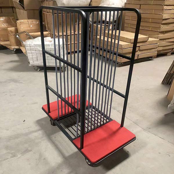 Xe đẩy mặt bàn tròn thép sơn tĩnh điện của Hành Tinh Xanh