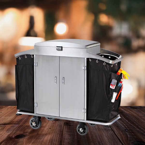 Xe làm buồng phòng có cửa bằng inox