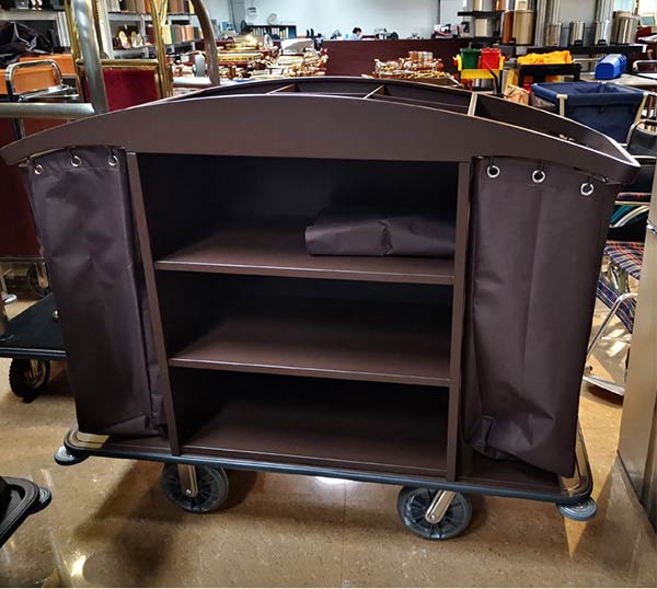 Mẫu xe làm buồng bằng thép sơn tĩnh điện màu nâu