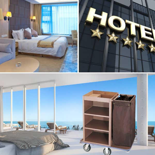 Xe làm buồng dùng cho khách sạn, resort vừa và nhỏ