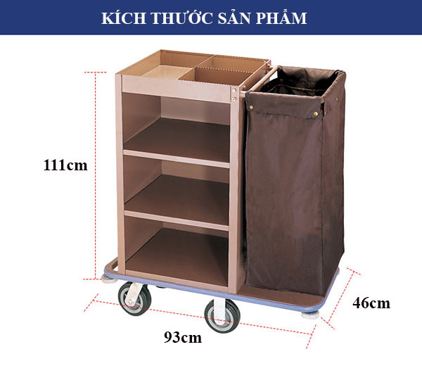 Kích thước xe làm buồng khách sạn