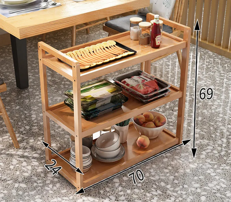 Chọn kích thước xe đẩy thức ăn bằng gỗ phù hợp