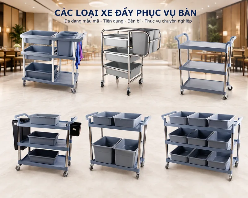 Các mẫu xe phục vụ bàn nhà hàng