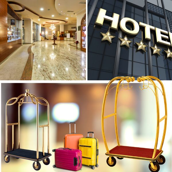 Thiết bị vận chuyển hành lý mà Bellman khách sạn cần