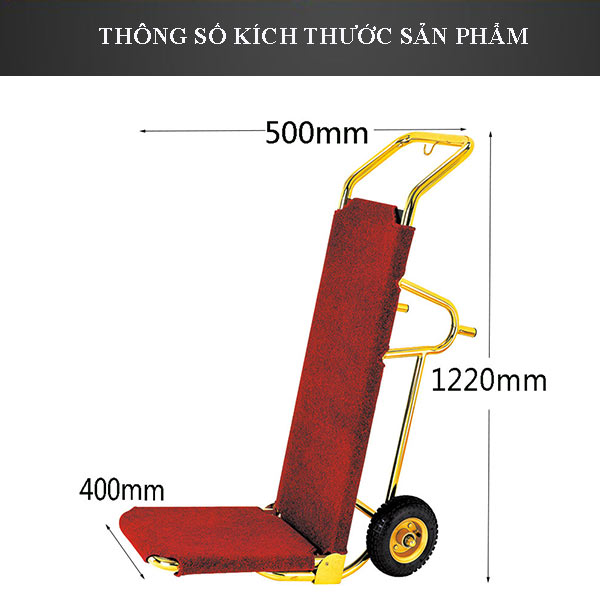 Kích thước xe chở vali, hành lý khách sạn