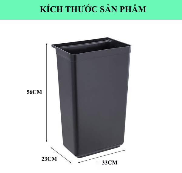 Xô nhựa treo xe dọn đồ nhà hàng cỡ lớn