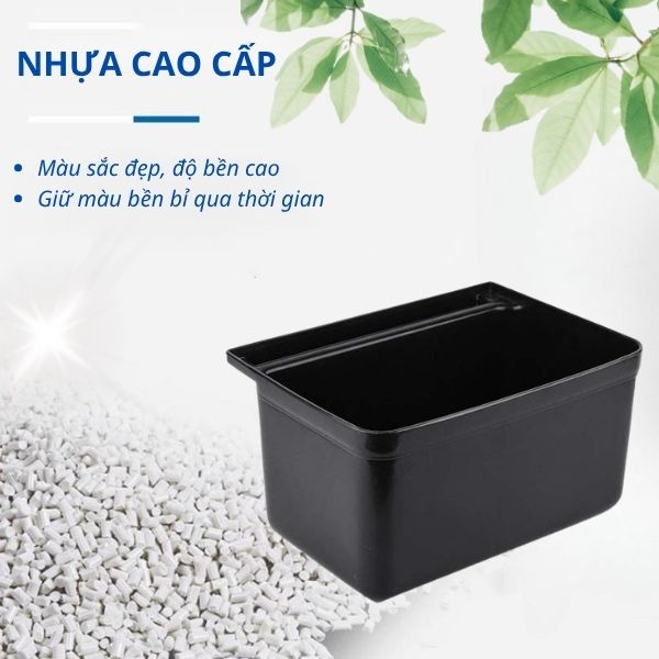 Xô nhựa treo xe dọn đồ nhà hàng cỡ nhỏ