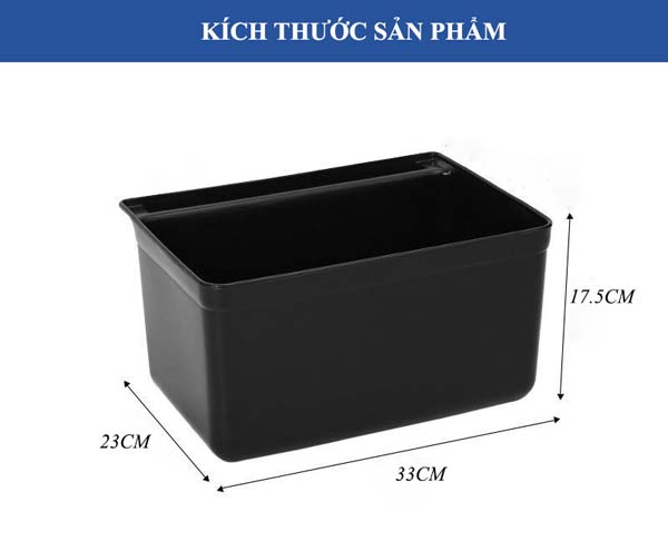 Xô nhựa treo xe dọn đồ nhà hàng cỡ nhỏ