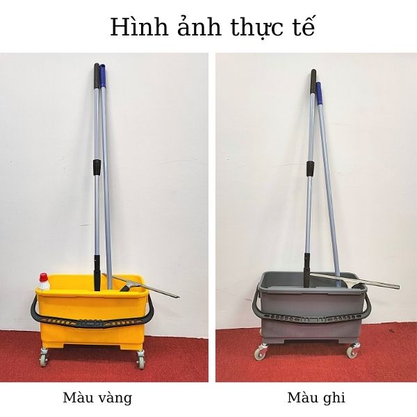 Hình ảnh thực tế sản phẩm xô lau kính